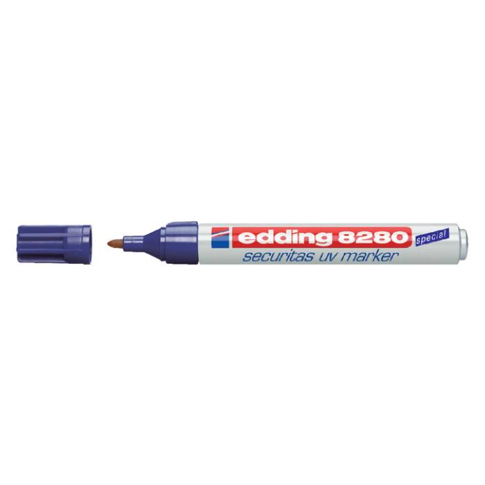 Viltstift edding 8280 onzichtbaar rond 1.5-3mm UV blister à 1 stuk