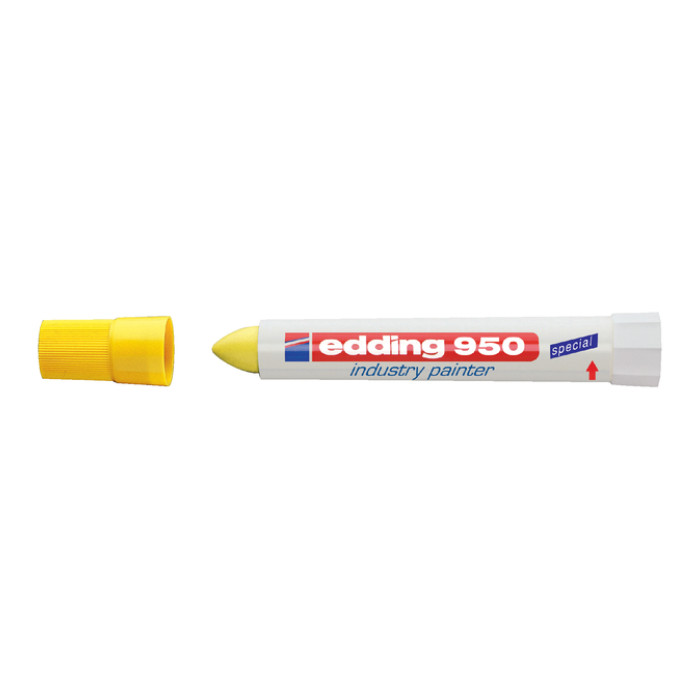 Viltstift edding 950 pastamarker industry rond 10mm geel