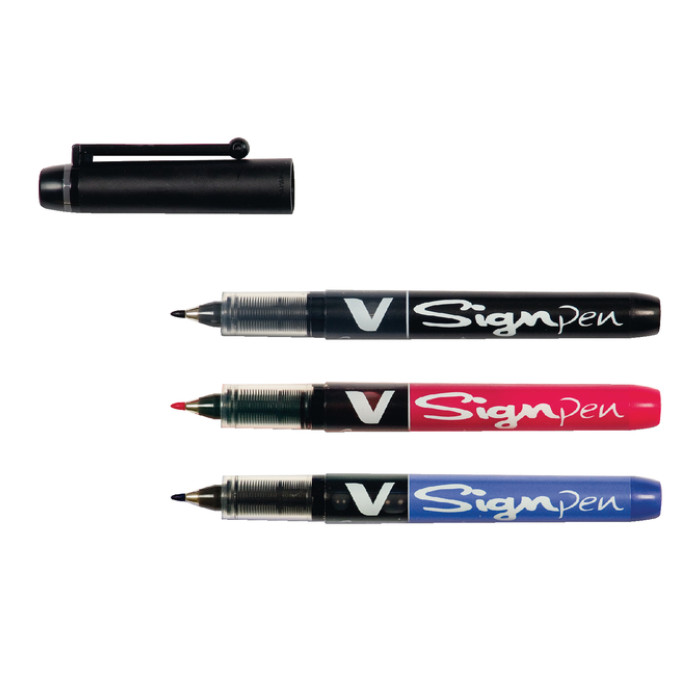 Fineliner PILOT V Signpen fijn zwart
