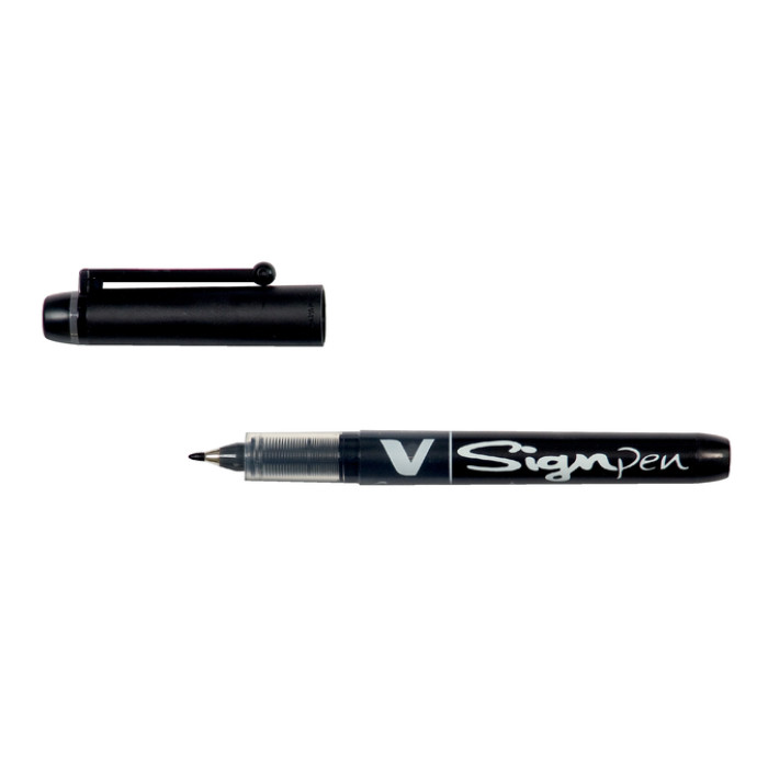 Fineliner PILOT V Signpen fijn zwart