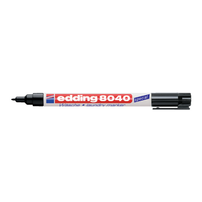 Wasgoedmarker edding 8040 rond 1mm zwart