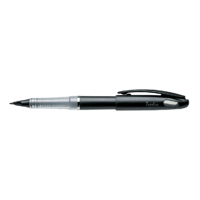 Fineliner Pentel TRJ50 Tradio met vulpenachtige punt extra fijn zwart