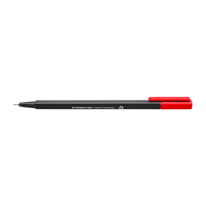 Fineliner Staedtler Triplus 334 rood 0.3mm