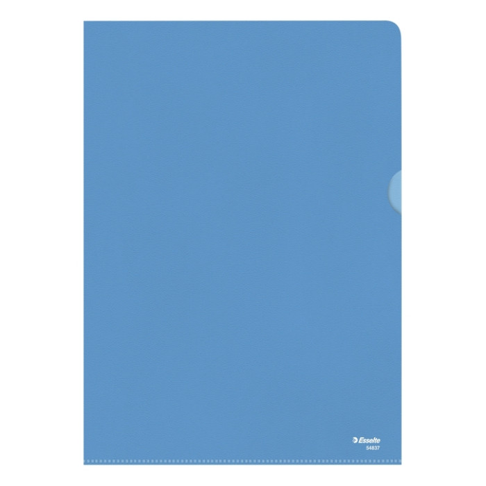 Insteekmap L-model Esselte standaard A4 0.11mm PP blauw 100 stuks