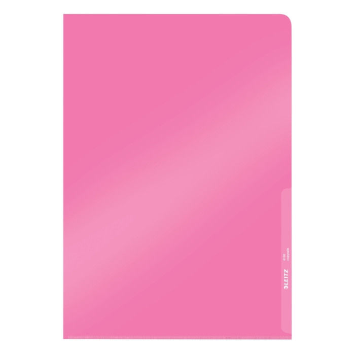 Insteekmap L-model Leitz Premium copy safe 0.15mm PVC A4 rood 100 stuks