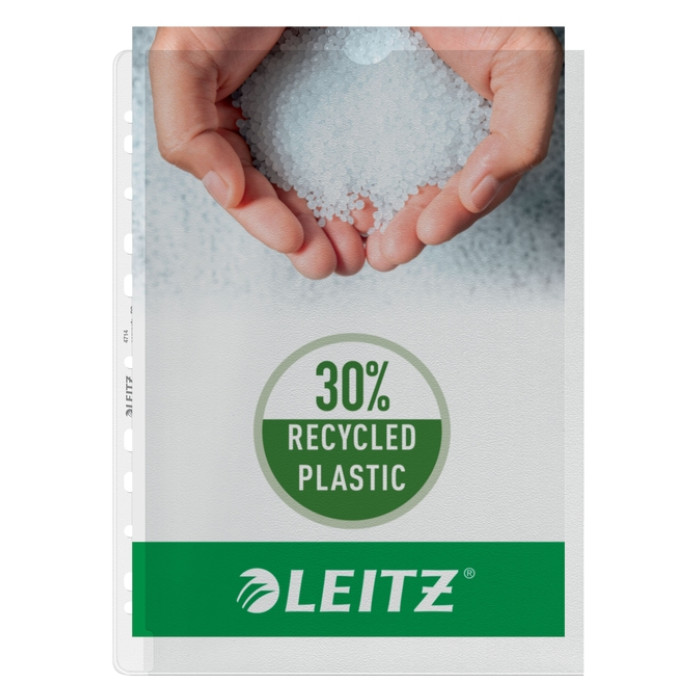 Showtas Leitz Premium links open 0.13mm PP A4 transparant 100 stuks