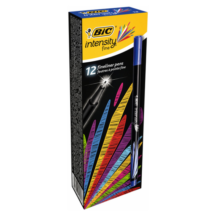 Fineliner Bic Intensity fijn blauw