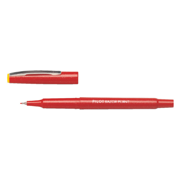 Fineliner PILOT Razor Point fijn rood