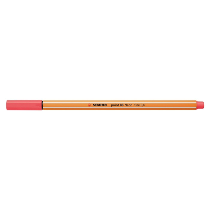 Fineliner STABILO point 88/040 fijn neon rood