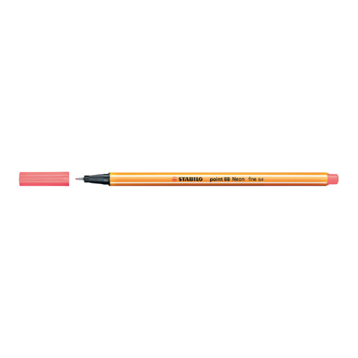 Fineliner STABILO point 88/040 fijn neon rood