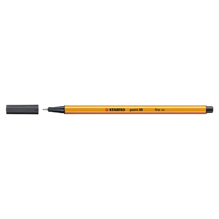 Fineliner STABILO point 88/97 fijn diepkoud grijs