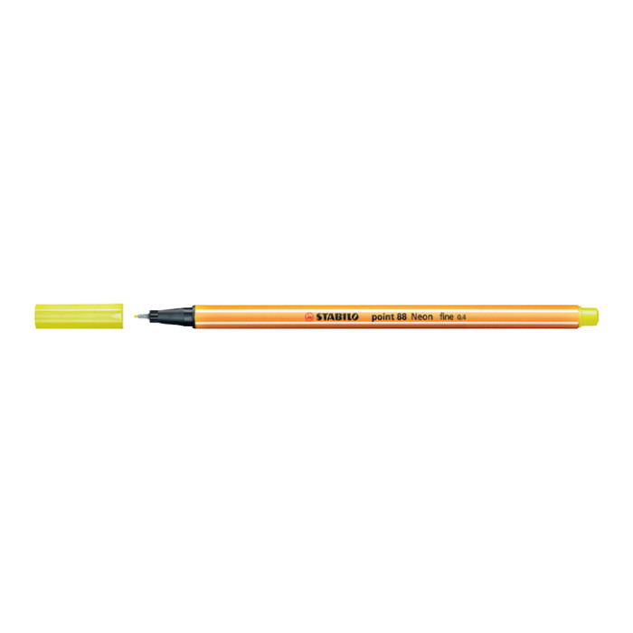 Fineliner STABILO point 88/024 fijn neon geel