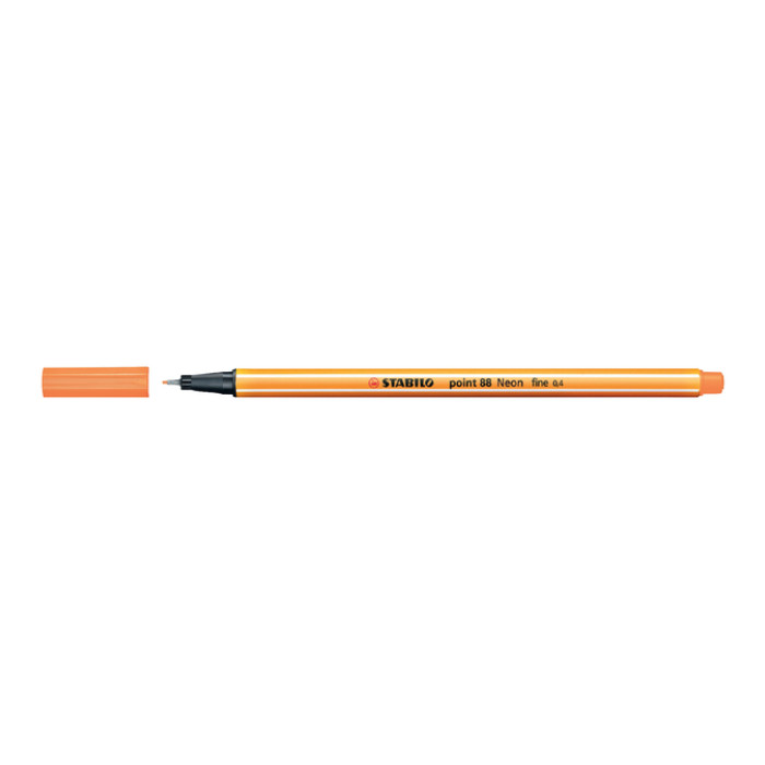 Fineliner STABILO point 88/054 fijn neon oranje