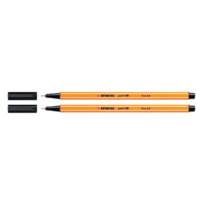 Fineliner STABILO point 88/46 fijn zwart