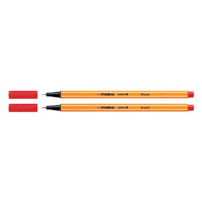 Fineliner STABILO point 88/40 fijn rood