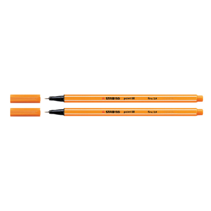 Fineliner STABILO point 88/89 fijn donker oker