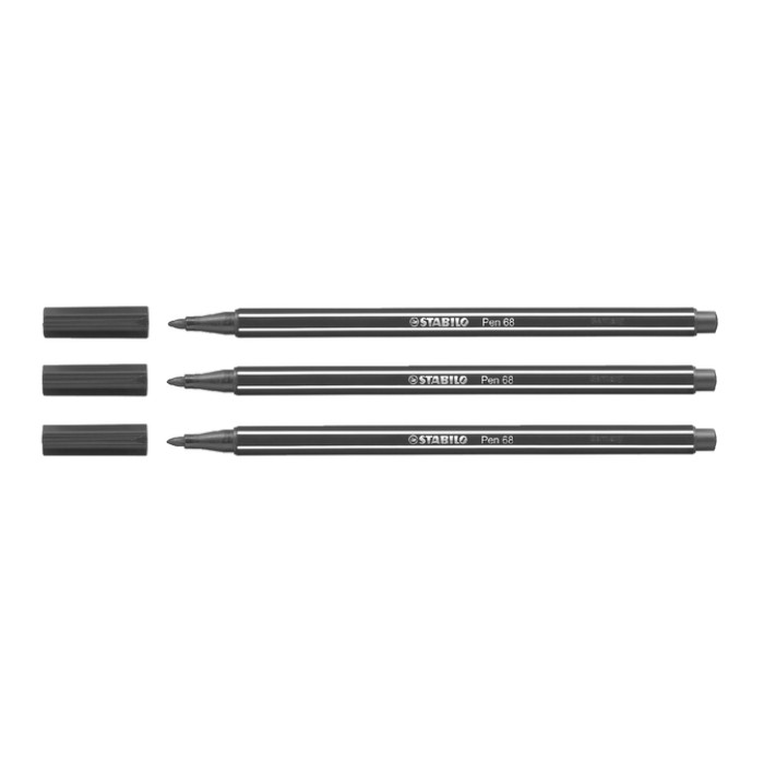 Viltstift STABILO Pen 68/46 medium zwart
