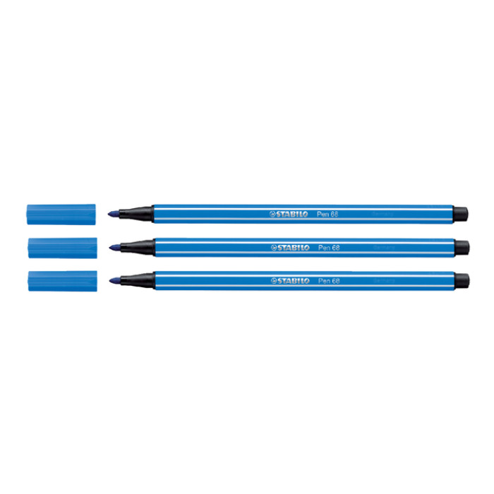 Viltstift STABILO Pen 68/41 medium ultramarijn blauw