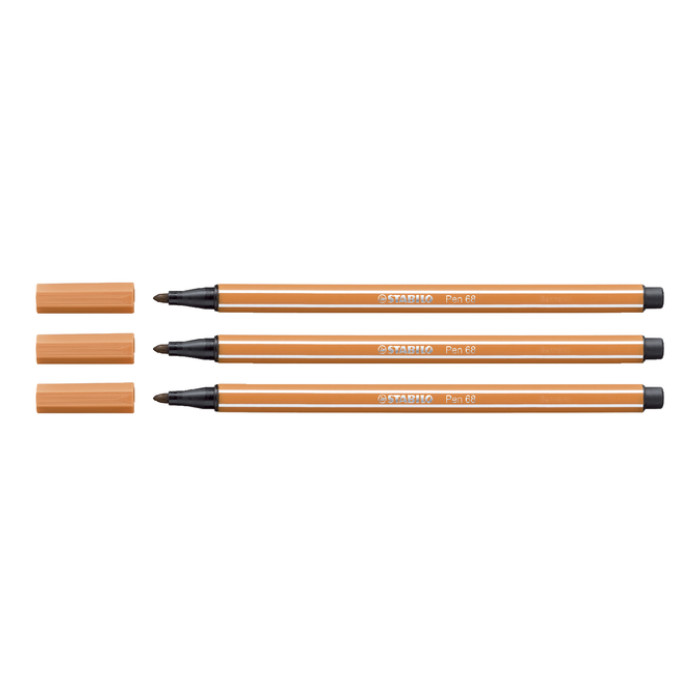Viltstift STABILO Pen 68/89 medium donker oker