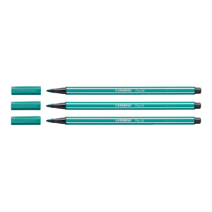 Viltstift STABILO Pen 68/51 medium turquoiseblauw