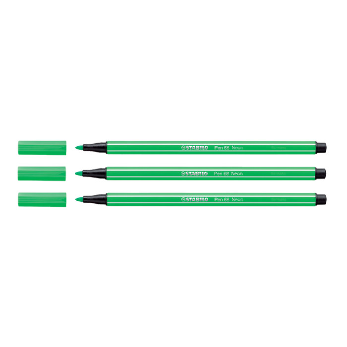 Viltstift STABILO Pen 68/033 medium neon groen