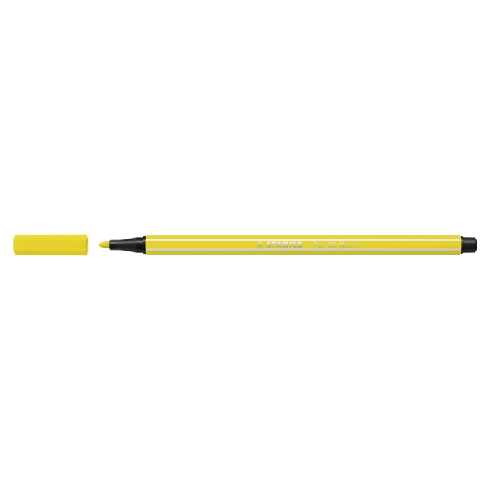 Viltstift STABILO Pen 68/024 medium neon geel