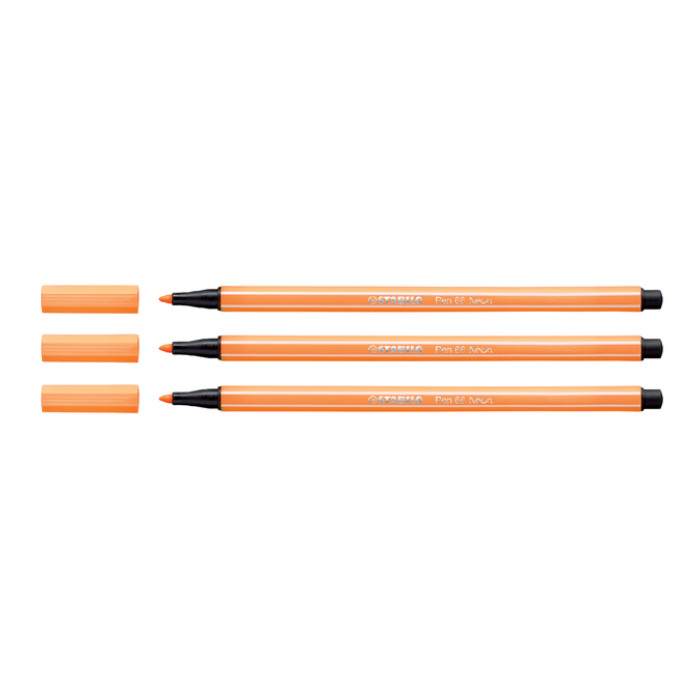 Viltstift STABILO Pen 68/054 medium neon oranje