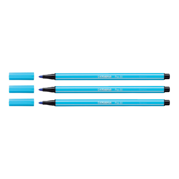 Viltstift STABILO Pen 68/57 medium azuurblauw