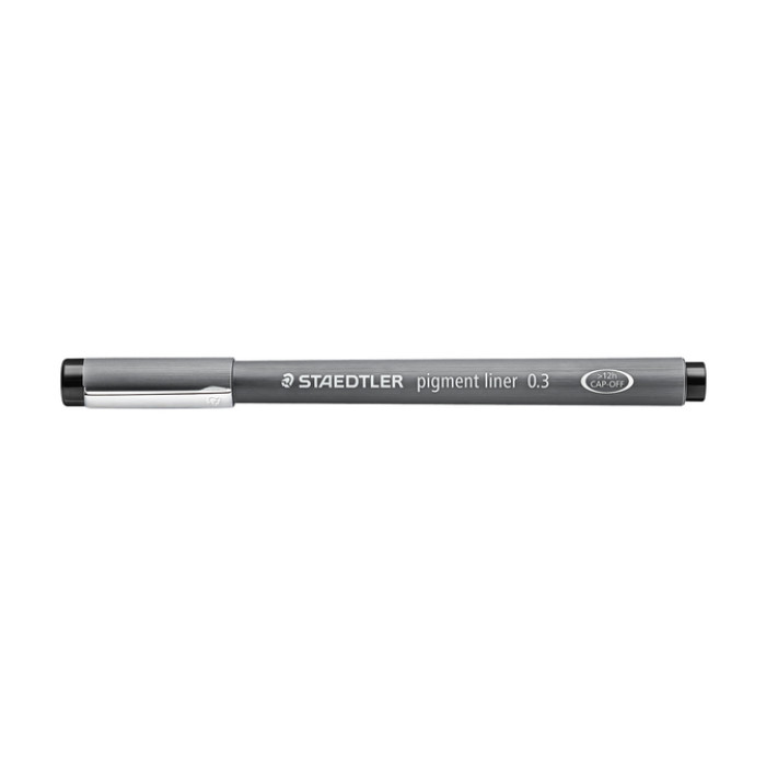 Fineliner Staedtler Pigment 308 zwart 0.3mm