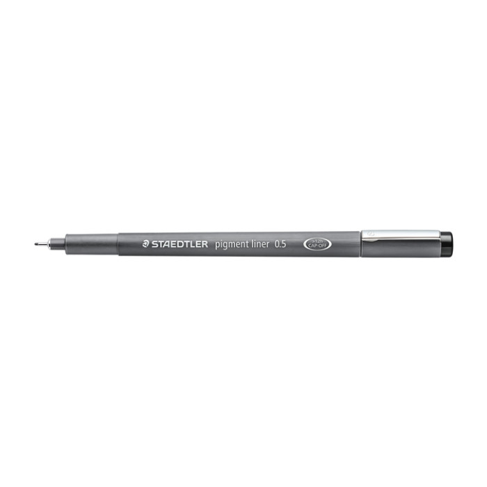 Fineliner Staedtler Pigment 308 zwart 0.5mm