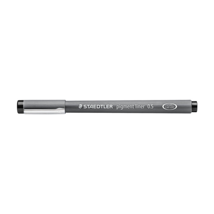 Fineliner Staedtler Pigment 308 zwart 0.5mm