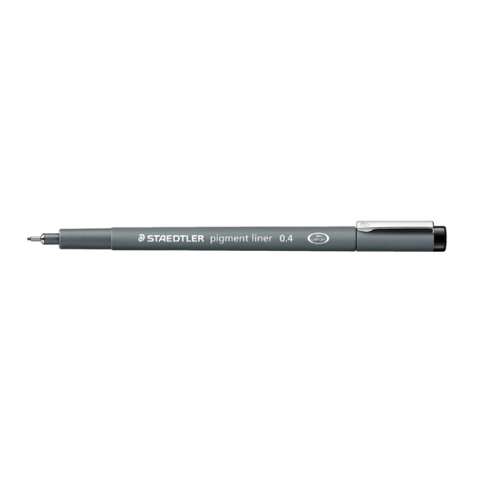 Fineliner Staedtler Pigment 308 zwart 0.4mm