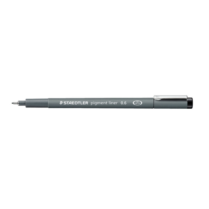 Fineliner Staedtler Pigment 308 zwart 0.6mm