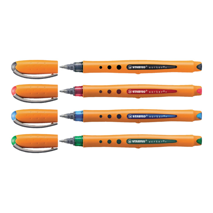 Rollerpen STABILO worker 2018/40 medium rood