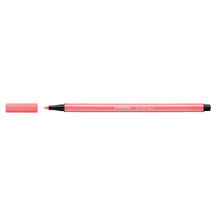 Viltstift STABILO Pen 68/040 medium neon rood