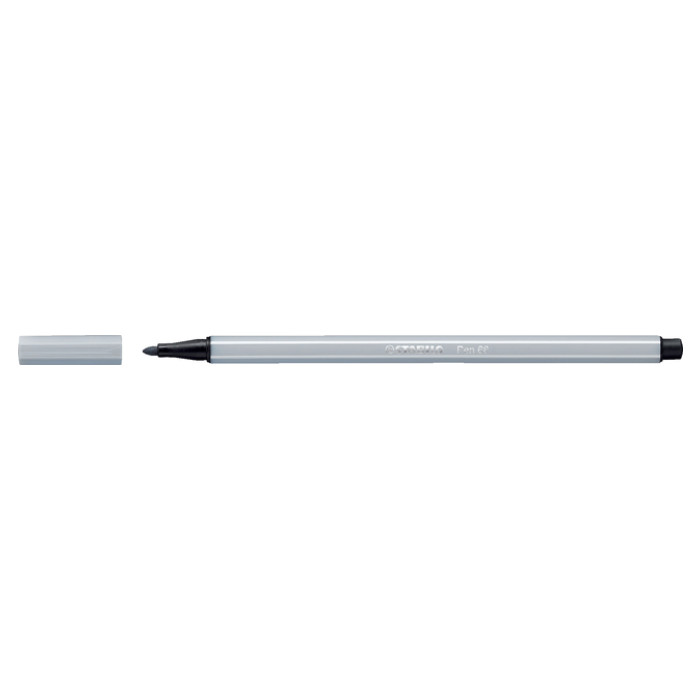 Viltstift STABILO Pen 68/94 medium lichtgrijs