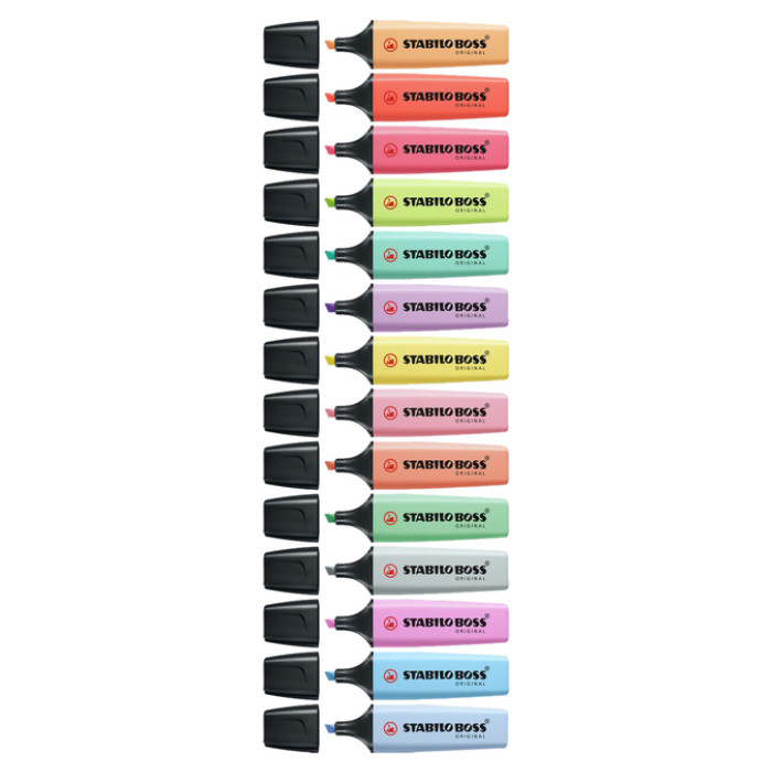 Markeerstift STABILO BOSS Original 70/6 pastel assorti etui à 6 stuks