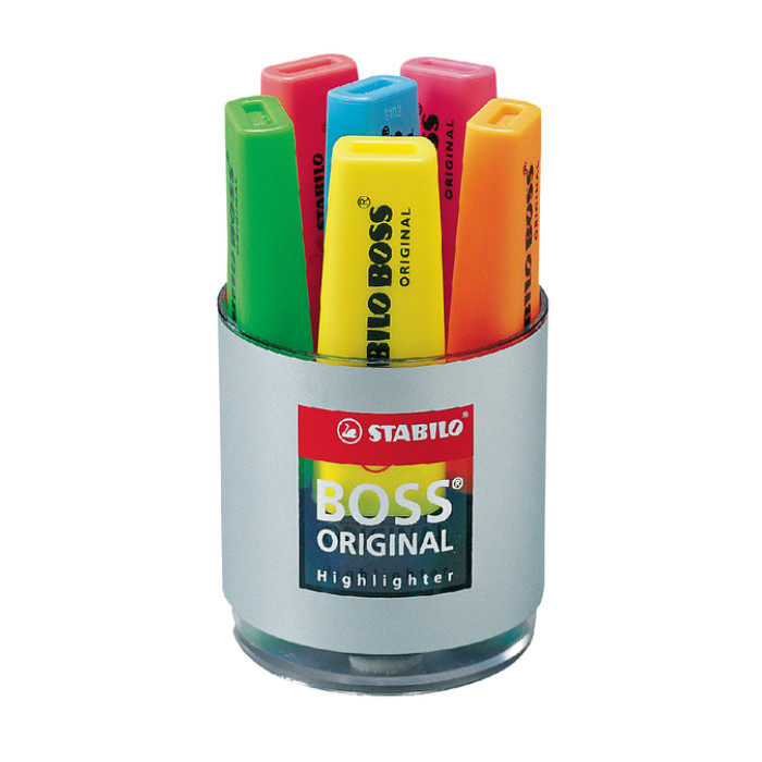 Markeerstift STABILO BOSS Original 70/06 assorti deskset à 6 stuks
