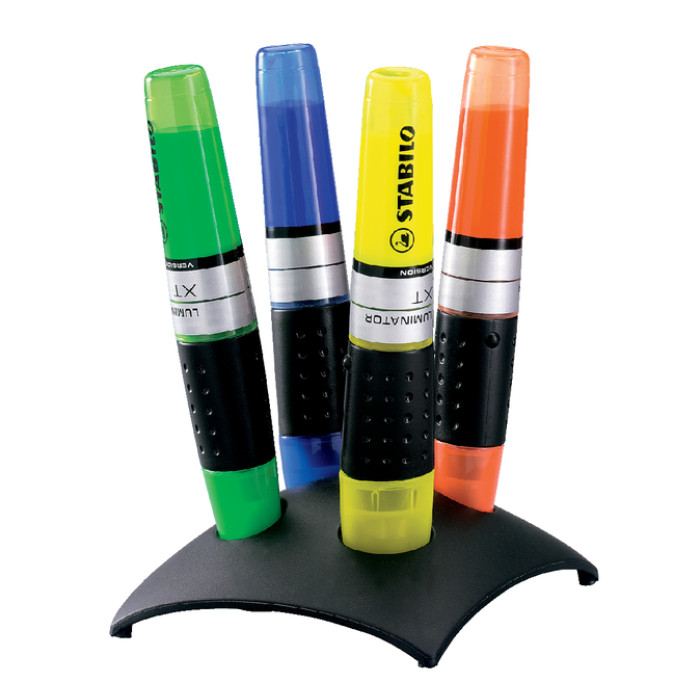 Markeerstift STABILO Luminator 71/04 assorti deskset à 4 stuks