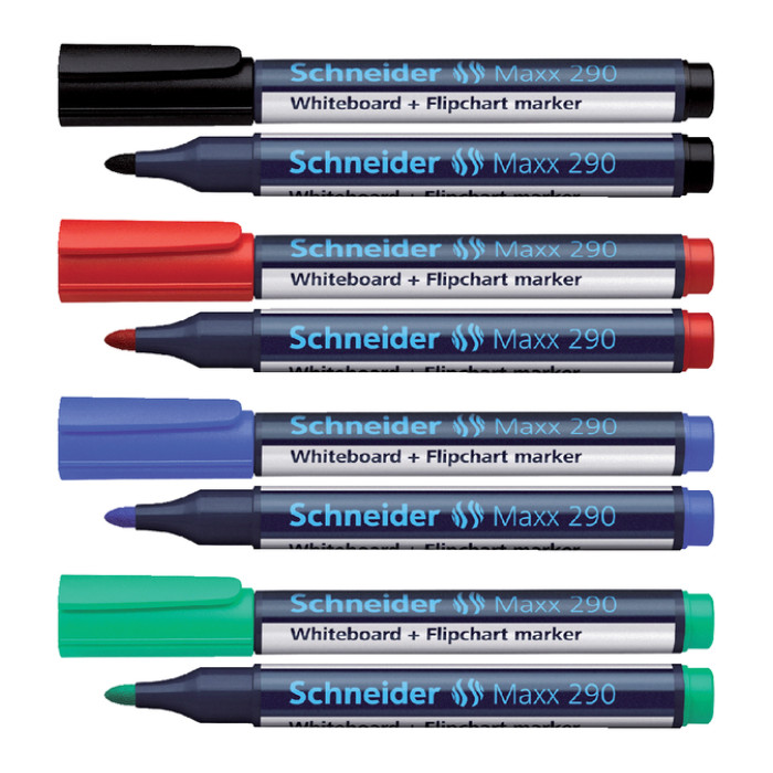 Whiteboardmarker Schneider Maxx 290 rond 2-3mm zwart