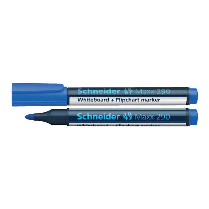 Whiteboardmarker Schneider Maxx 290 rond 2-3mm blauw