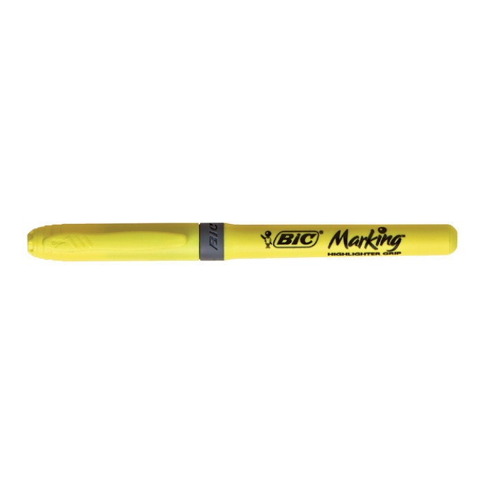 Markeerstift Bic brite liner grip geel