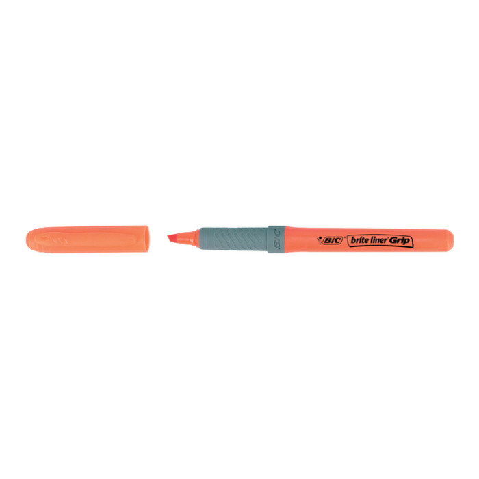 Markeerstift Bic grip assorti etui à 5 stuks