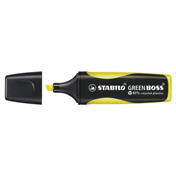 Markeerstift STABILO GREEN BOSS 6070/24 geel