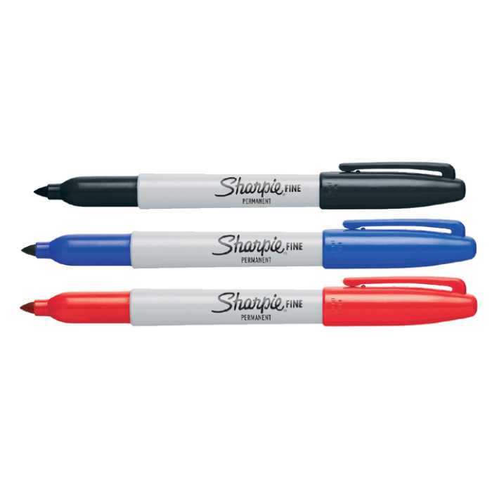 Viltstift Sharpie rond fijn zwart