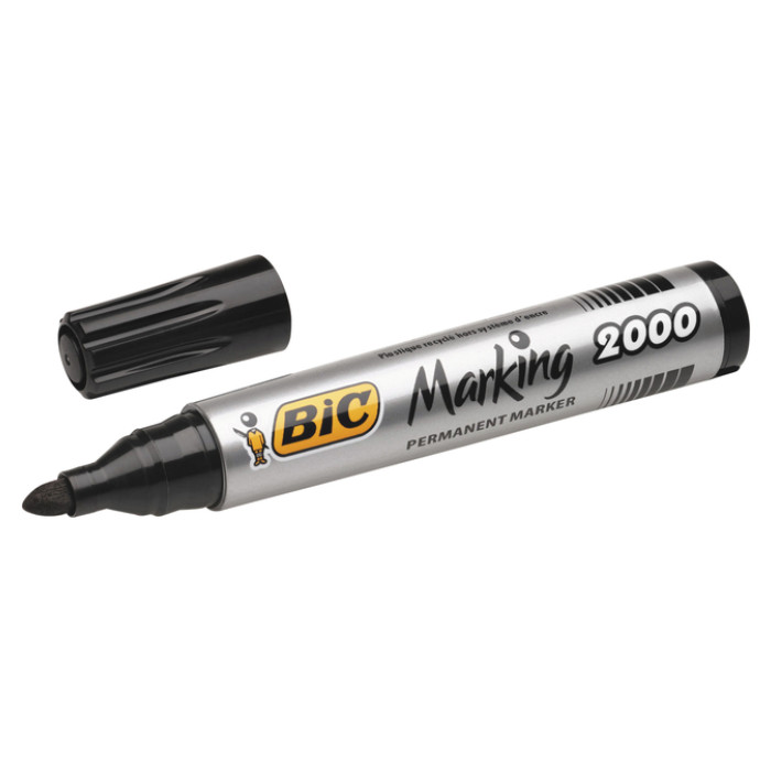 Viltstift Bic 2000 ecolutions rond large zwart