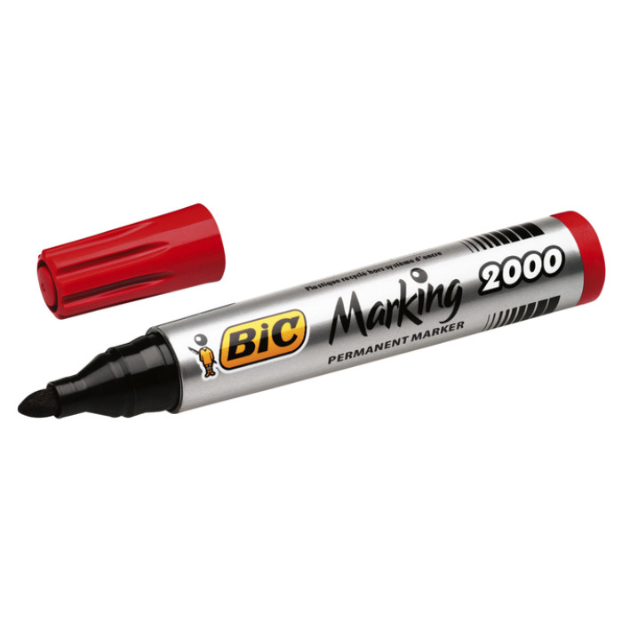 Viltstift Bic 2000 ecolutions rond large rood