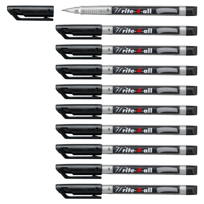 Viltstift STABILO Write-4-All 166/46 super fijn zwart