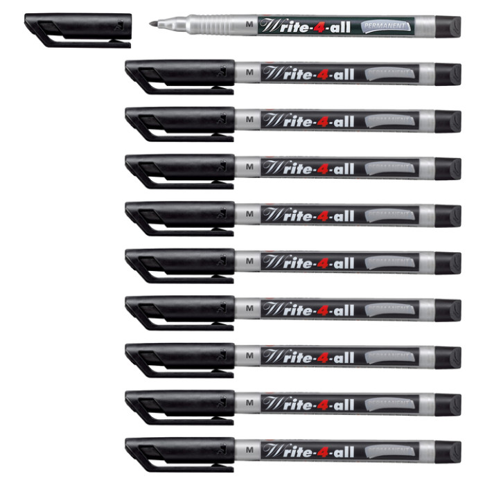 Viltstift STABILO Write-4-All 146/46 medium zwart