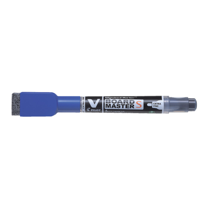 Whiteboardmarker Pilot met wisser rond extra fijn blauw